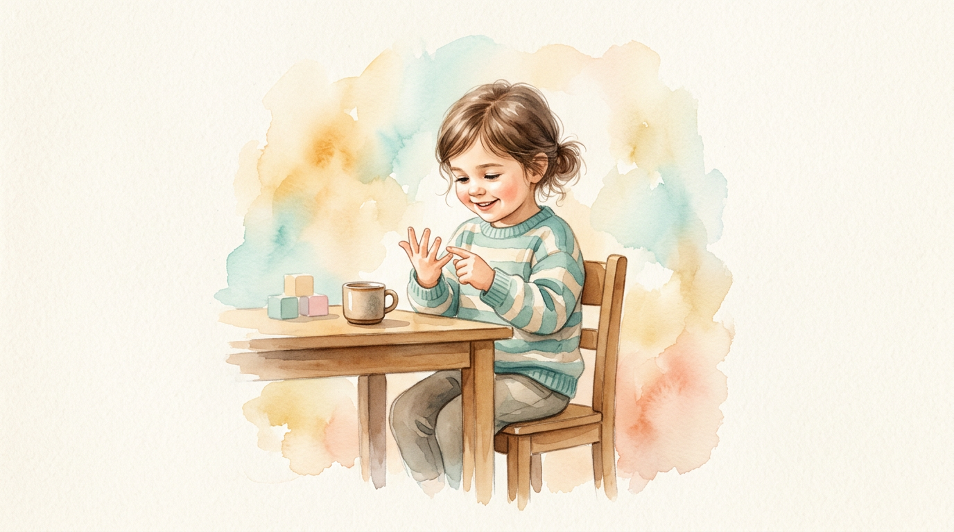 Mão com dez dedos estendidos contando sessões de psicopedagogia.